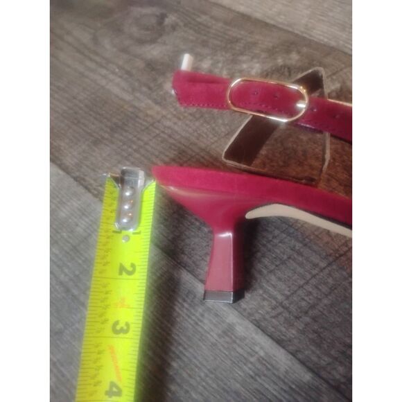 Marc Fisher LTD Women's Size 10M Dark Red Suede Kory Kitten Heels - NWT - Picture 6 of 7